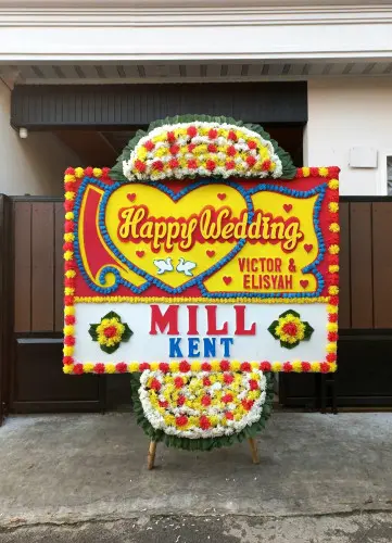 Papan Bunga Pernikahan surabaya